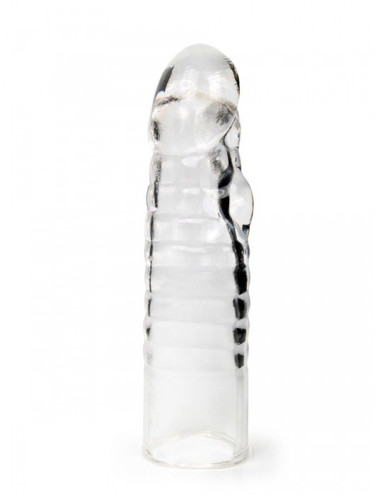 Прозрачная закрытая насадка на член - 15 см. - Sex Expert - в Евпатории купить с доставкой