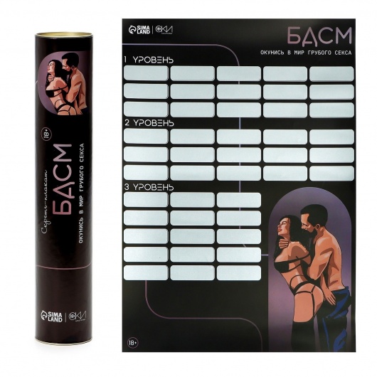 Плакат для двоих со скретч-слоем «БДСМ» - Сима-Ленд - купить с доставкой в Евпатории