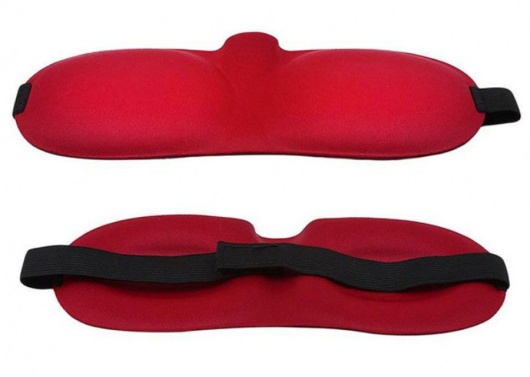 Красная глухая маска на резинке - Sitabella - купить с доставкой в Евпатории