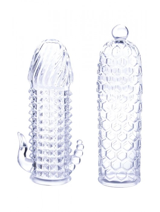 Набор из 2 прозрачных насадок на член Seductive Tickler Sleeves Set - NMC - в Евпатории купить с доставкой