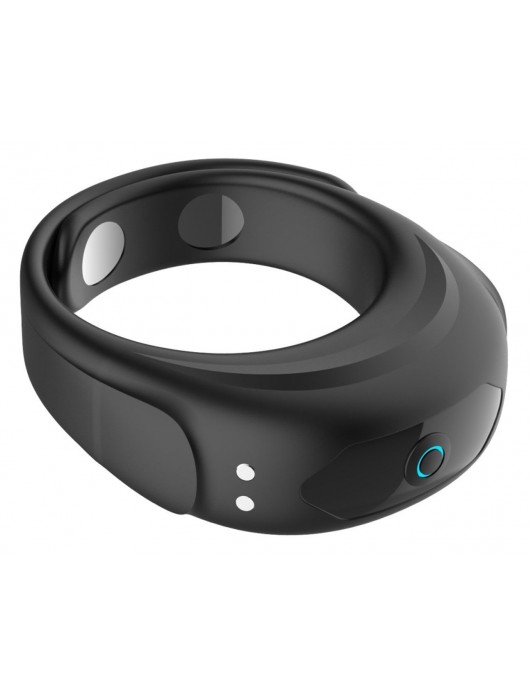 Черное эрекционное виброкольцо на ремешках - Boys of Toys - в Евпатории купить с доставкой