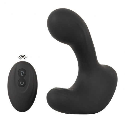 Черная анальная вибропробка с функцией расширения RC Butt Plug with 3 functions - Orion - в Евпатории купить с доставкой