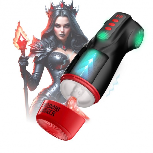 Интерактивный мастурбатор Raven с вакуумом, вибрацией и подсветкой - Shots Media BV - в Евпатории купить с доставкой