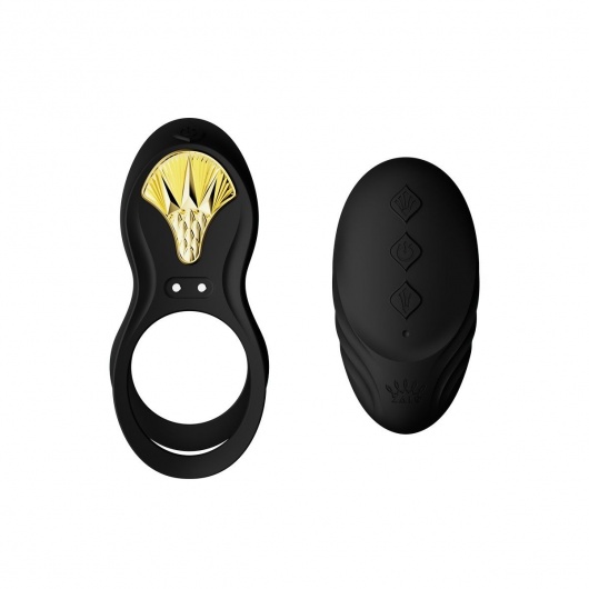 Черное эрекционное виброкольцо Bayek с пультом ДУ - Zalo - в Евпатории купить с доставкой