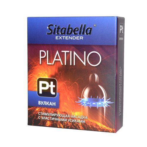 Стимулирующая насадка с усиками Platino  Вулкан - Sitabella - купить с доставкой в Евпатории