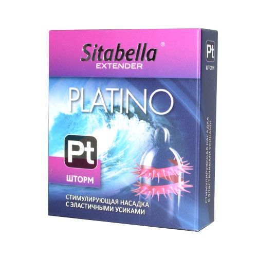 Стимулирующая насадка со спиралью из усиков Platino  Шторм - Sitabella - купить с доставкой в Евпатории