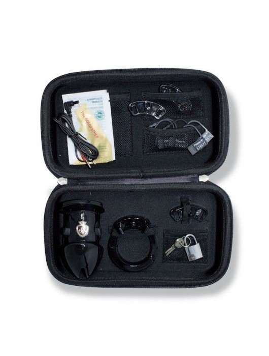 Пояс верности с электростимуляцией Mystim Pubic Enemy No1 Black Edition - MyStim - купить с доставкой в Евпатории