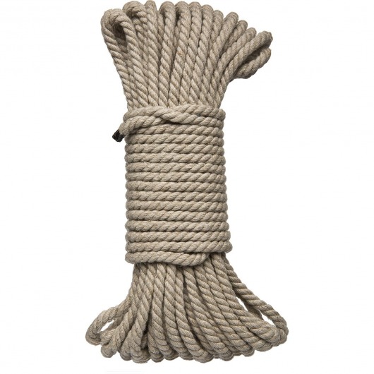 Бондажная пеньковая верёвка Kink Bind   Tie Hemp Bondage Rope 50 Ft - 15 м. - Doc Johnson - купить с доставкой в Евпатории