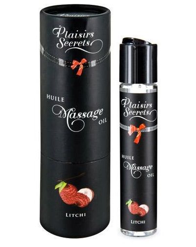 Массажное масло с ароматом личи Huile de Massage Gourmande Litchi - 59 мл. - Plaisir Secret - купить с доставкой в Евпатории