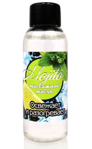 Массажное масло для тела Mojito с ароматом лайма - 50 мл. - Биоритм - купить с доставкой в Евпатории