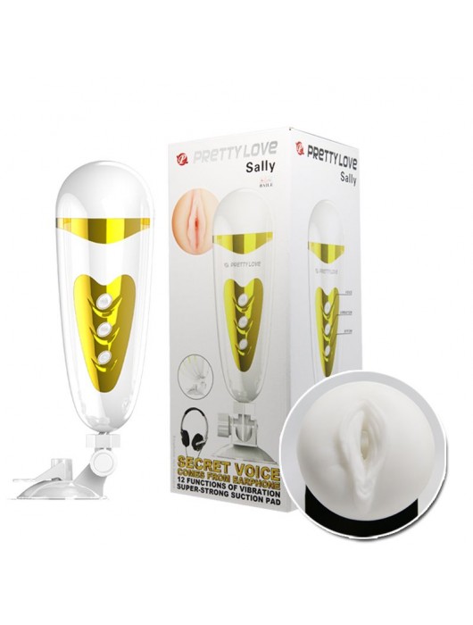 Мега-мастурбатор вагина Sally с вибрацией и голосом - Baile - в Евпатории купить с доставкой