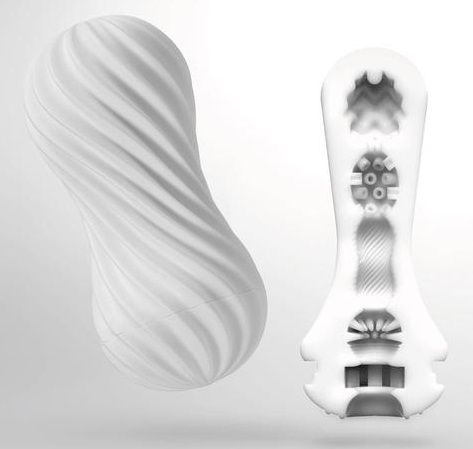 Мастурбатор FLEX Silky White с мягким рельефом - Tenga - в Евпатории купить с доставкой