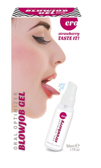 Увлажняющий гель для орального секса с ароматом клубники - 50 мл. - Ero - купить с доставкой в Евпатории