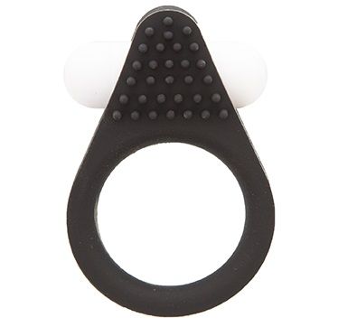 Чёрное эрекционное кольцо LIT-UP SILICONE STIMU RING 1 BLACK - Dream Toys - в Евпатории купить с доставкой