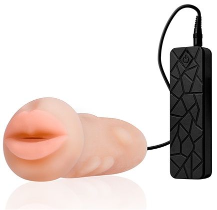 Мастурбатор-ротик с вибрацией REALSTUFF VIBRATING MASTURBATOR MOUTH - Dream Toys - в Евпатории купить с доставкой