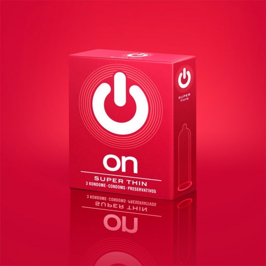 Супертонкие презервативы ON) Super Thin - 3 шт. - ON) - купить с доставкой в Евпатории