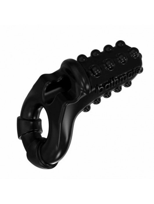 Чёрное эрекционное виброкольцо Tickle - Bathmate - в Евпатории купить с доставкой