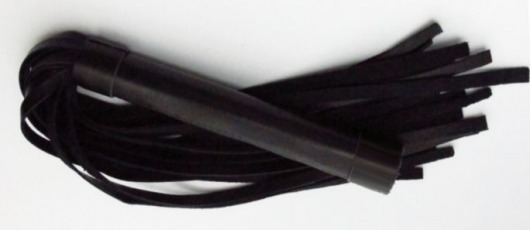 Чёрная плеть из нежной кожи - 45 см. - БДСМ Арсенал - купить с доставкой в Евпатории