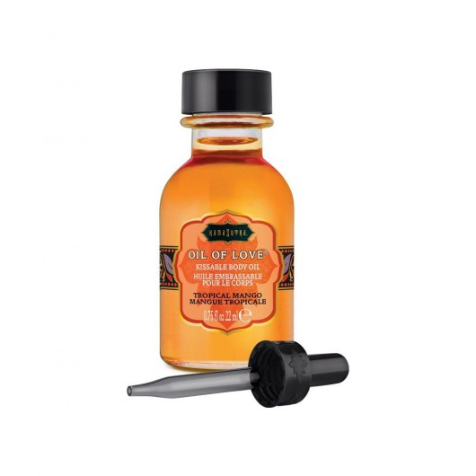 Масло для ласк с ароматом манго Oil of Love Tropical Mango - 22 мл. - Kama Sutra - купить с доставкой в Евпатории