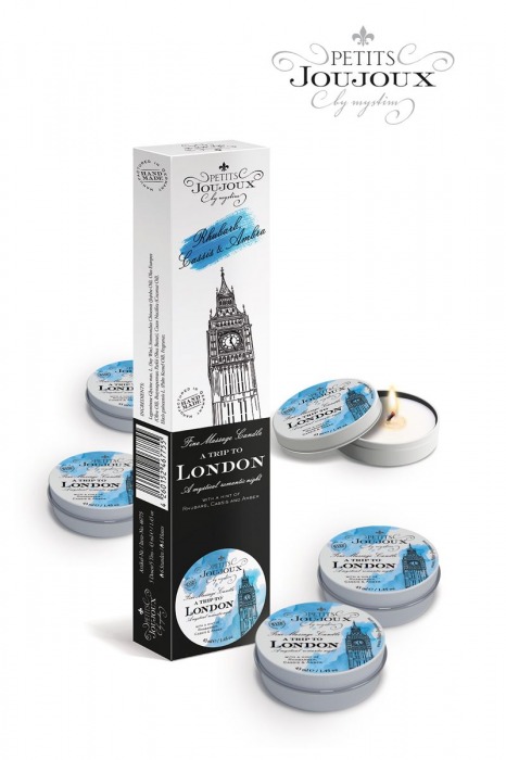 Набор из 5 свечей Petits Joujoux London с ароматом ревеня, амбры и чёрной смородины - MyStim - купить с доставкой в Евпатории