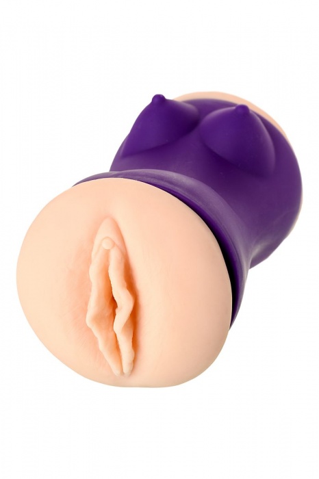 Двухсторонний мастурбатор JOS YARA в фиолетовой колбе - JOS - в Евпатории купить с доставкой