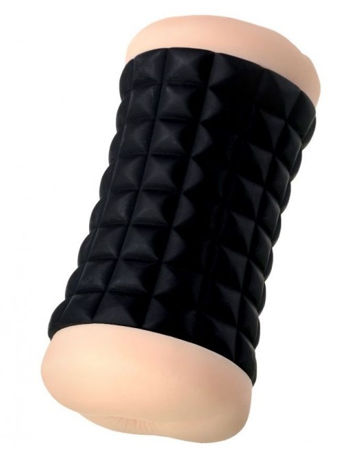 Двухсторонний мастурбатор JOS JANICE в черном цилиндре - JOS - в Евпатории купить с доставкой