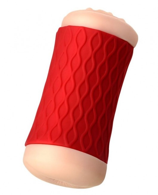 Двухсторонний мастурбатор JOS  NADIN в красном цилиндре - JOS - в Евпатории купить с доставкой
