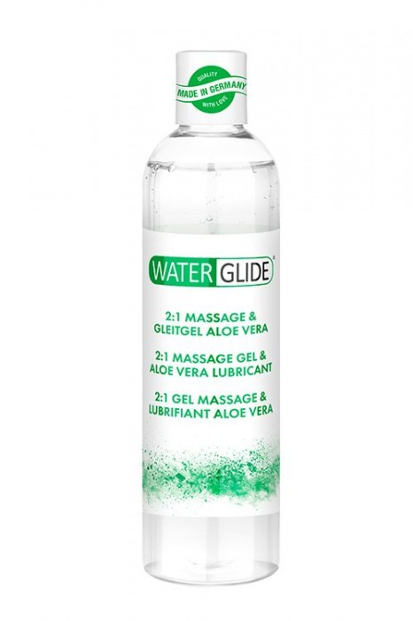 Гель-смазка 2-в-1 MASSAGE   LUBRICANT ALOE VERA - 300 мл. - Waterglide - купить с доставкой в Евпатории