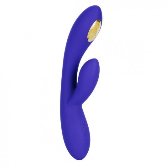 Фиолетовый вибратор с функцией электростимуляции Intimate E-Stimulator Dual Wand - 21,5 см. - California Exotic Novelties - купить с доставкой в Евпатории