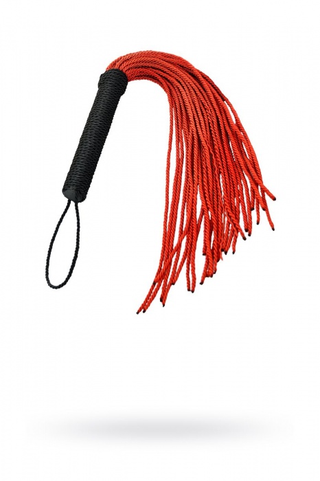 Красно-черный флоггер из веревки TOYFA Theatre - 48,5 см. - ToyFa - купить с доставкой в Евпатории