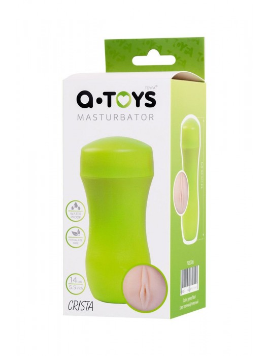 Мастурбатор-вагина A-Toys в зеленой колбе - A-toys - в Евпатории купить с доставкой