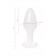Белая акриловая анальная втулка - 8 см. - Toyfa Basic в Евпатории Белая акриловая анальная втулка - 8 см. - Toyfa Basic