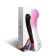 Бело-розовый изогнутый силиконовый вибромассажер - 18,7 см. - Silicone Toys купить в Евпатории с доставкой в Orgasmix.ru Бело-розовый изогнутый силиконовый вибромассажер - 18,7 см. - Silicone Toys