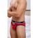 Красные мужские трусы-брифы с вырезом - Darkzone купить с доставкой
