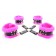 Набор фиксаторов краб с розовым мехом BDSM Light - БДСМ Арсенал - купить с доставкой в Евпатории