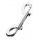 Серебристый двухсторонний карабин TOYFA Metal - ToyFa - купить с доставкой в Евпатории
